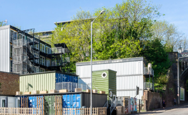 Container homes in Brighton (photo: QED)